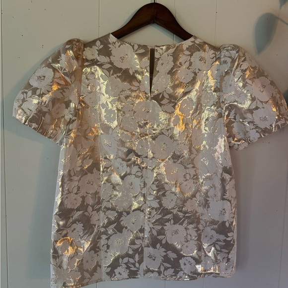 J. Crew Rose Gold Floral Blouse & Skirt Set - Picture 11 of 15